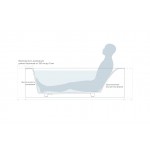 Ванна каменная Salini Orlando PLUS S-Sense 1020M белая матовая Ванна каменная Salini Orlando PLUS S-Sense 1020M белая матовая